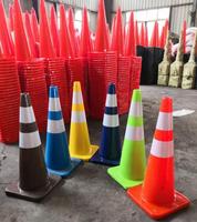 Cônes de sécurité de cône de trafic de PVC pour les produits d'avertissement de contrôle de sécurité routière