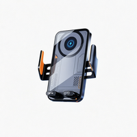 Aksesoris Mobil Pengisi Daya Nirkabel 15W dengan Sensor Pintar Rotasi, QC3.0 PD, Dudukan Magnetik di Ventilasi Udara, Lampu Ambient untuk iPhone