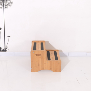 Sgabello in Bambù dal Design Moderno, Robusto per Bambini, Torre di Apprendimento Antiscivolo, per Bagno, Ecologico - Product Image 2