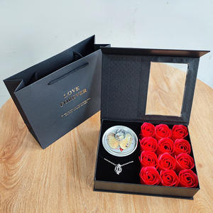 Rectangle Paper Jewelry Storage <b>Box</b> Buckle Closure for <b>Necklace</b> Bracelet-Valentine's Day <b>Gift</b> Packaging Fashionable Modern - Product Image 4