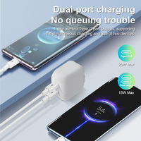 Chargeur GaN 20W 25W 30W 35W 1C1A 1A1C 2C 1C Usb-C Type PD3.0 QC Pps Mini Fast 35w GaN Chargeur & Adaptateur pour Iphone macbook