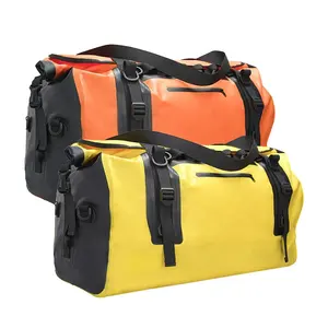 60L Big Size PVC Tarpaulin IPX6 Waterproof Dry Backpack Duffel Bag For Camping Hiking Travel