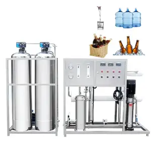 1T/h Simple Ro Machine New Membrane Pure Water Treatment Equipment High Salt Rejection Ro Plant