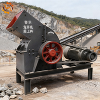 Concasseurs à Marteaux à Haute Efficacité pour Roches, Moins de 300, Mini Concasseur Portable à Moteur Diesel avec Convoyeur