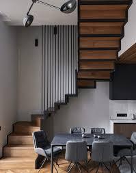 Escalera flotante de hierro y acero, escaleras rectas interiores modernas personalizadas con banda de rodadura de madera y vidrio Raling para uso en apartamentos - Product Image 5