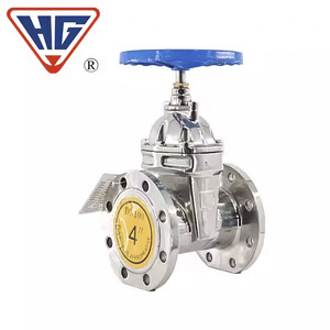 Vanne à opercule à siège souple en acier inoxydable Hg Shanghai Workers DN100 PN16 CF8 à bride, commande manuelle pour le contrôle de l'eau - Product Image 2