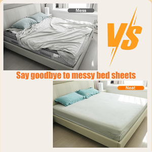 Heavy Duty Sheet Fasteners Bedsheet Holders for Corners Fasteners Easy to Install <b>Bed</b> Sheet Holders with Locks Strips - Product Image 3