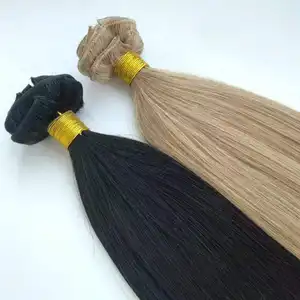 Onzichtbare Clip In Haar Russische Remy Human Hair Extensions Beste Kwaliteit Groothandel Vrouwen Dubbel Getekend Cuticula Uitgelijnd Haar