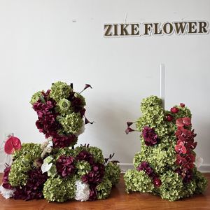 Ensemble <span class=keywords><strong>de</strong></span> table à manger, décorations <span class=keywords><strong>de</strong></span> douche, fleurs d'amarante bordeaux, centres <span class=keywords><strong>de</strong></span> table <span class=keywords><strong>de</strong></span> mariage, fleurs d'anthurium, fleurs artificielles, <span class=keywords><strong>bouquet</strong></span> - Product Image 6