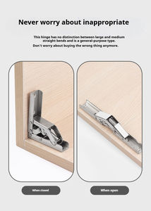 Support de table caché, étagère dissimulée, pièce de mobilier, angle d'ouverture de 180°, charnière en acier moderne pour chambre à coucher, appartement - Product Image 4