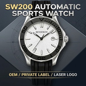 Reloj Mecánico Automático para Hombre de Marca Privada, SW200, 42 mm, Acero Inoxidable 316L, Diseño de Esfera y Bisel, Fabricante de Relojes OEM - Product Image 1