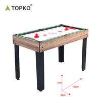 TOPKO-Table de billard 4 en 1, équipement de sports d'intérieur multifonctionnel, table de jeu, table de tennis/billard/table de hockey sur glace