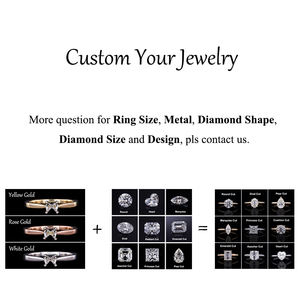 Starsgem oro 18K HPHT tondo taglio brillante 0,58ct colore colore laboratorio cresciuto <span class=keywords><strong>anello</strong></span> Solitarie diamante - Product Image 6