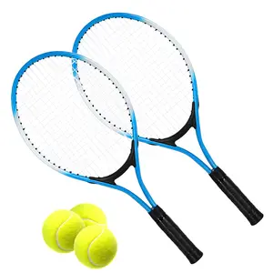 Hot Selling Pop Tennisracket Met String Raquette De Tennis Voor Volwassen Training Buiten Indoor Paddle Tennisracket