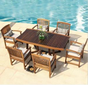 Tavolo in legno e panca <span class=keywords><strong>per</strong></span> ristorante esterno in Teak Qutdoor mobili tavolo da pranzo sedie panca - Product Image 2
