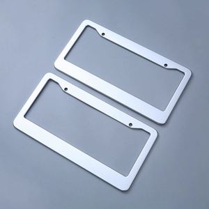 Marco de Matrícula de Acero Inoxidable de 2 Orificios - Soporte de Metal Grueso y Duradero para Vehículos Estadounidenses, Regalo Personalizado - Product Image 2