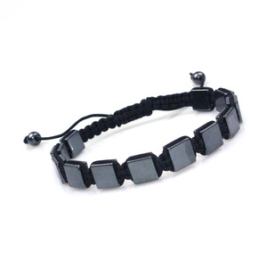 Pulsera ajustable de piedras preciosas, brazaletes de hematita, joyería para mujer, bonito regalo para uno mismo o presentación - Product Image 1