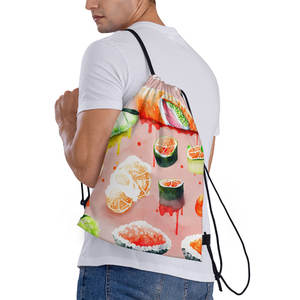 Mochila deportiva con cordón promocional con imagen personalizada Bolsas con cordón deportivas y elegantes - Product Image 2