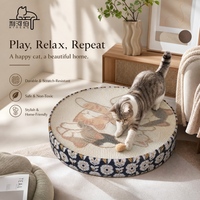 Griffoir pour chat ergonomique innovant en forme de vague avec carton réversible haute densité pour les griffes