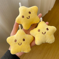 Nouveau Pendentif Étoile à Cinq Branches en Peluche Mignonne de Dessin Animé pour Filles, Breloque de Poupée Sonore Douce pour Porte-clés, Accessoire de Sac à Dos, Vente en Gros