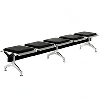 Chaises de salon d'hôpital personnalisées en PU, chaises en rangée pour aéroport, bancs pour arrêts de bus et aires d'attente publiques, fournis directement par l'usine