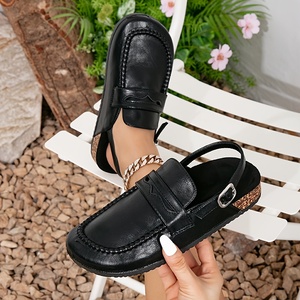 <span class=keywords><strong>Sandales</strong></span> d'Été Plates en <span class=keywords><strong>Cuir</strong></span> <span class=keywords><strong>de</strong></span> Luxe <span class=keywords><strong>de</strong></span> Gros pour Femmes, Qualité Supérieure, Talon Bas, à Enfiler, <span class=keywords><strong>Sandales</strong></span> Tendance - Product Image 1