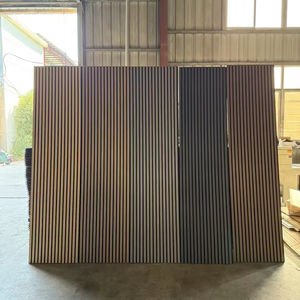 Pannelli Acustici Moderni in <span class=keywords><strong>Legno</strong></span> a Doghe da 240 <span class=keywords><strong>cm</strong></span>, Fonoassorbenti, Eco-Sostenibili, con Finitura Impiallacciata per Appartamenti, Scuole, Camere da Letto, Sale da Pranzo e Soggiorni - Product Image 1