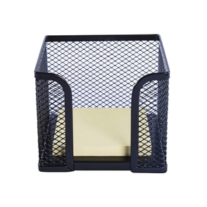 Échantillon Gratuit – Support de Bureau Carré en Métal Grille SAM pour Blocs-Notes/Mémos 10x10cm - Product Image 1