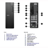 Ordinateur de bureau compact Dell Pro Essential QVS1260 avec écran 23,8 pouces, processeur Intel Core i3-14100, 16 Go de RAM, SSD 512 Go pour le bureau, les affaires et l'apprentissage