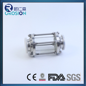 ステンレス鋼強化ガラストリクランプ視力ガラス管状ストレート,SS304 316L 1/2 "4" - Product Image 2