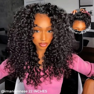 Perruques Lace Front Indiennes et Vietnamiennes Brutes 13x6, Cheveux Humains Vierges Sans Colle, Dentelle HD, Styles Lisses/Bouclés, Densité 130%-350%, Longues - Product Image 4