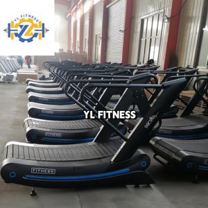 YL-T004 फिटनेस उपकरण स्रोत निर्माता वाणिज्यिक जिम वक्र अशक्ति मैनुअल ट्रेडमिल - Product Image 2