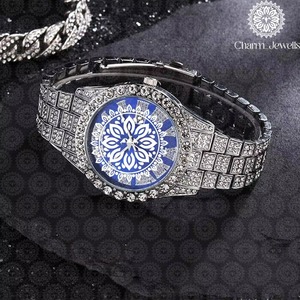 Montre en diamant d'exportateur indien au design élégant, idéale pour un usage quotidien et pour offrir en cadeau, disponible à un prix raisonnable - Product Image 3