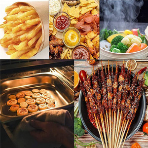 Round Oil Absorbing Paper Sheets 50 100 200 500 Sheets Disposable Food Grade Baking Steamer Liners Air Fryer Paper - Product Image 4