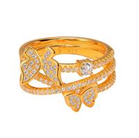 Türkischer 925 Silber Schmetterling Mode Puzzle-Ring