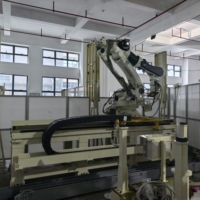 Rail linéaire pour robot industriel 7ème axe, portique surélevé de 3 mètres, axe de translation pour charges lourdes, automatisation de ligne de production, moteur PLC