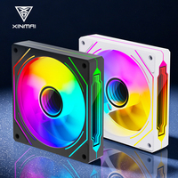 Ventilador de Refrigeración para Caja de PC XINMAI de 120 mm, PWM ARGB, 5 V, 3 Pines, RGB Direccionable, Rodamiento Hidráulico, Silencioso, para Chasis de Ordenador, OEM ODM