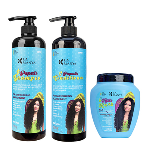 Professional LAMANYA Daily Use Hair Care Curl Define <strong>Shampoo</strong> Conditioner 100% Organic Natural for All Hair Types - Product Image 1