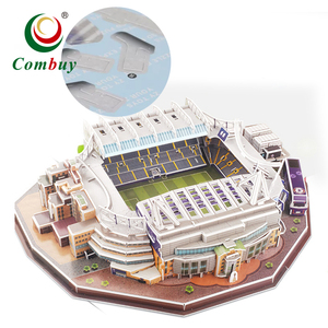 Stadio di Calcio Stamford Bridge <span class=keywords><strong>Puzzle</strong></span> 3D Fai-da-Te 171 Pezzi - Product Image 1