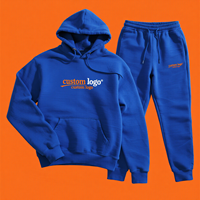 Ensemble sweat à capuche et pantalon large brodé en chenille personnalisé pour homme, sans minimum de commande