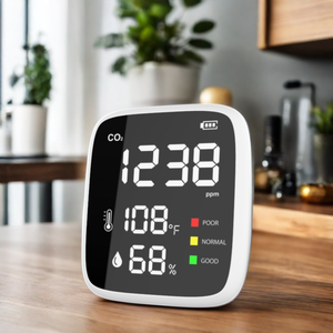 स्कूल कार्यालय जापान स्पेन के लिए मिनी पोर्टेबल <span class=keywords><strong>CO2</strong></span> मॉनिटर मीटर फैक्टरी-आपूर्ति कार्बन डाइऑक्साइड डिटेक्टर <span class=keywords><strong>CO2</strong></span> गैस विश्लेषक - Product Image 1