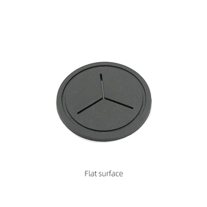 Round Black PVC Rubber Cross Hole <b>Patch</b> <b>Sew</b> <b>On</b> Earphone Cable Port Label for Garments and Backpacks - Product Image 6