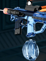 Pistolet à eau électrique unisexe avec fonction de pulvérisation lumineuse et rétroaction, en plastique, pour enfant