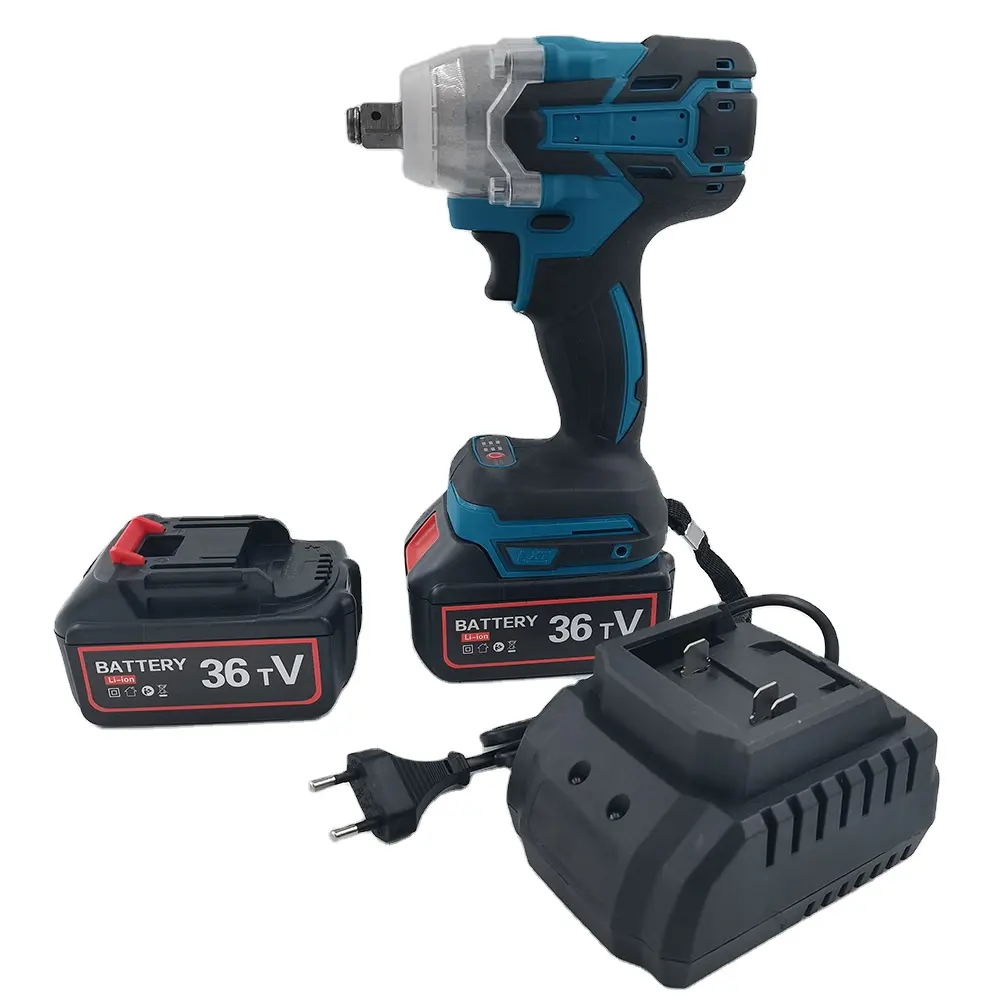 21v Electric Impact Wrench Set Cordless Lithium Charging Wrench Industrial Grade High Torque Power Impact Wrench