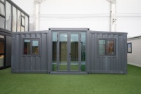Casa Contenedor Modular de Lujo de Acero Portátil de 20 y 40 pies, Expandible, para Apartamento, Sala de Estar, Centro Comercial, Sótano, 2-4 Dormitorios, Escuela