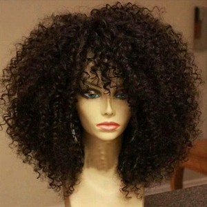 Perruques HD Frontal cheveux indiens bruts <span class=keywords><strong>13x1</strong></span> dentelle avant courte perruque Afro Curl dentelle transparente double dessiné perruques de cheveux humains - Product Image 4