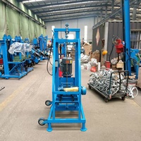 Foreuse de puits d'eau électrique motorisée 100m, machine de forage hydraulique pour l'approvisionnement en eau des fermes