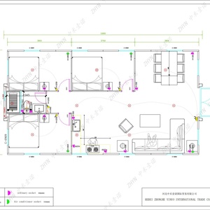 Winddichte, aardbevingsbestendige, orkaanbestendige, brandwerende, duurzame, zijdelings te openen, volledig gemeubileerde prefab woningen - Product Image 3