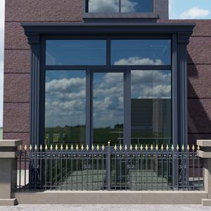 Invernadero Exterior de Aluminio con Diseño Moderno y Techo de Arco Curvo Retráctil Plegable Deslizante, Casa de Cristal Impermeable para Jardín - Product Image 3