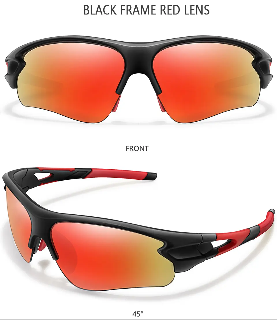 2022 uygun maliyetli açık bisiklet marka özel logo sürüş çalışan UV400 rüzgar geçirmez PC spor güneş gözlüğü